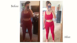 natural weight loss before and after photo
