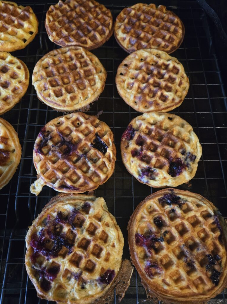 blueberry chaffles
